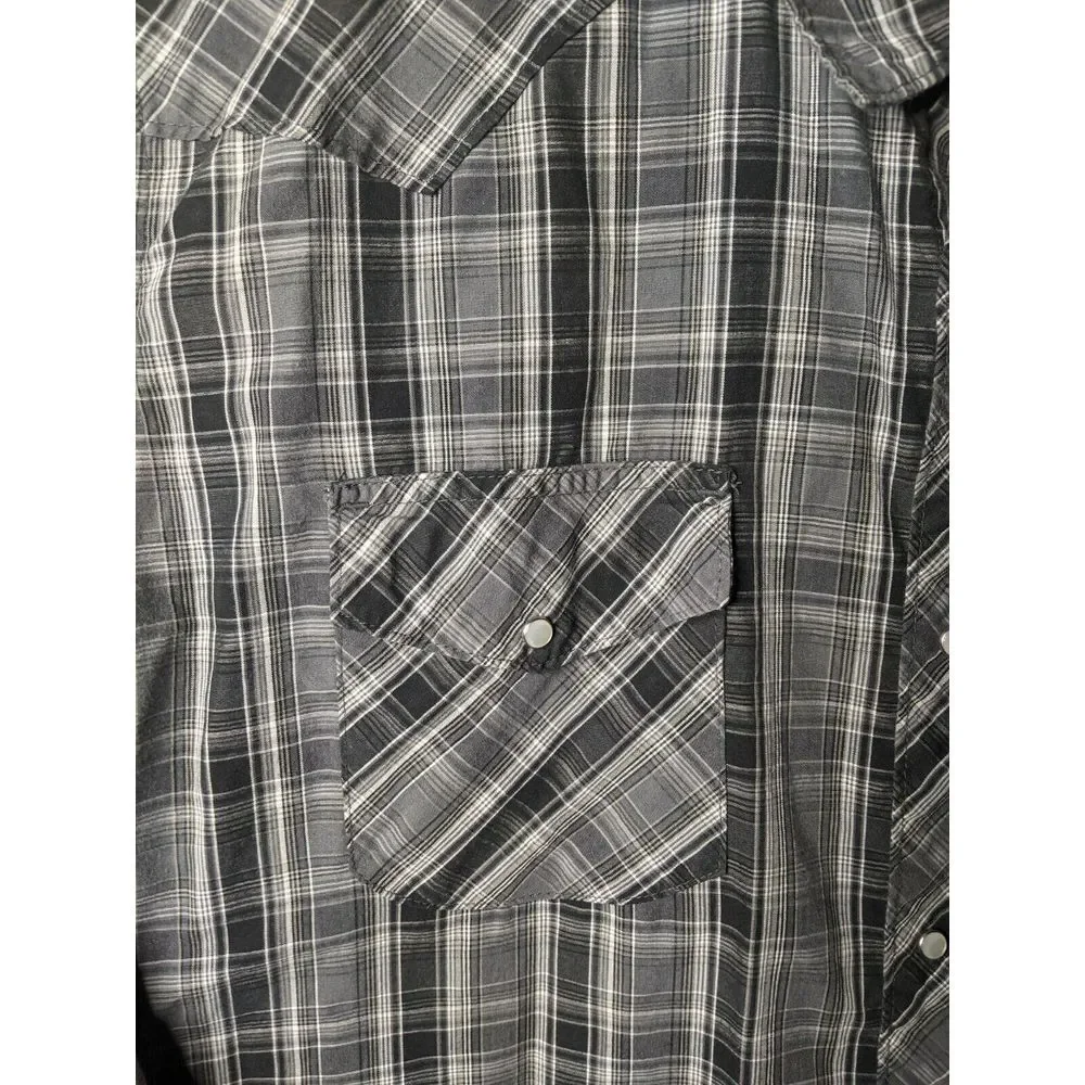 Men's Levi's Strauss Pearl Snap Western Long Sleeve Button Up, XXL Regular